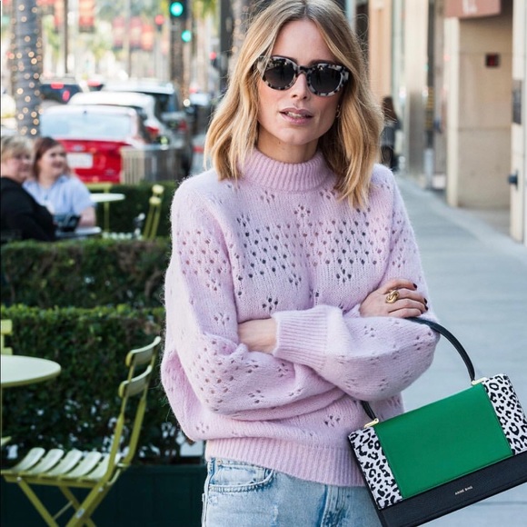 anine bing pink sweater